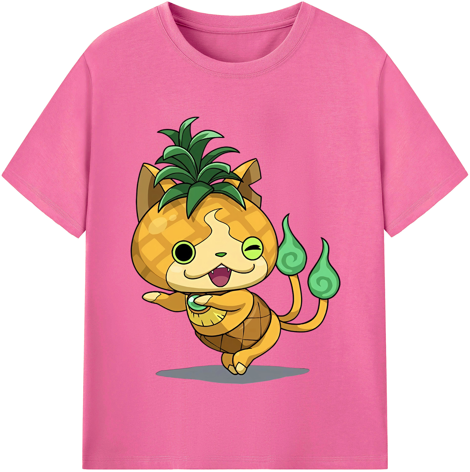 （画像用） 妖怪ウォッチ Yo-kai Watch レディースカジュアルプリントTシャツ（綿100％）